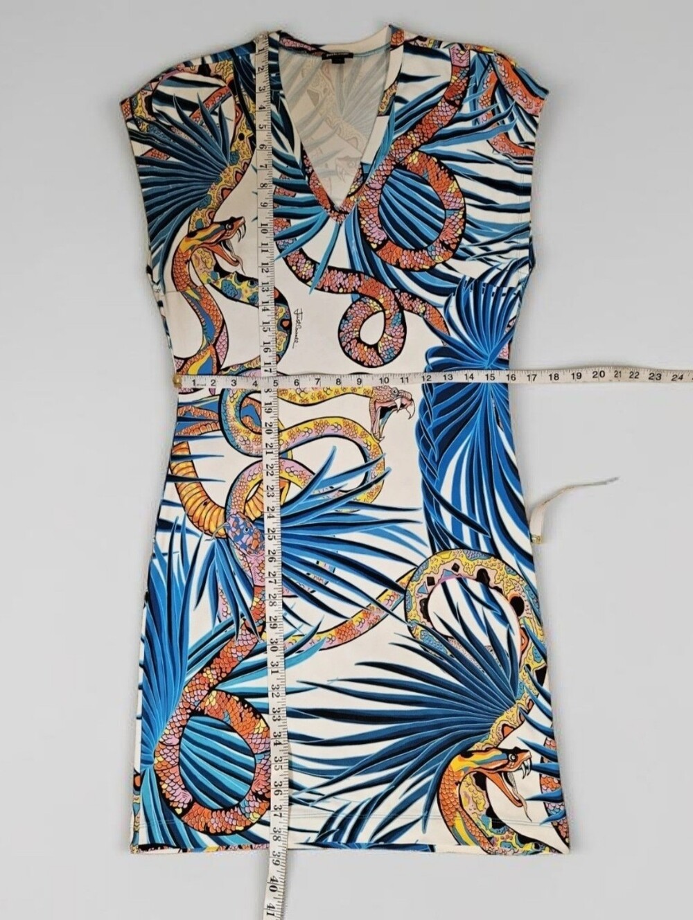 Just Cavalli Exotic Snake & Palm Dress Size: IT 50 Fits US 12-14 XL - Picture 12 of 16